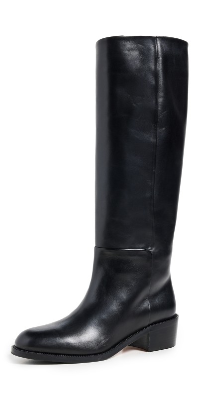 Aquazzura Sellier Flat Boots Black