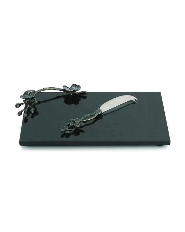 Black Orchid Cheese Board with Knife