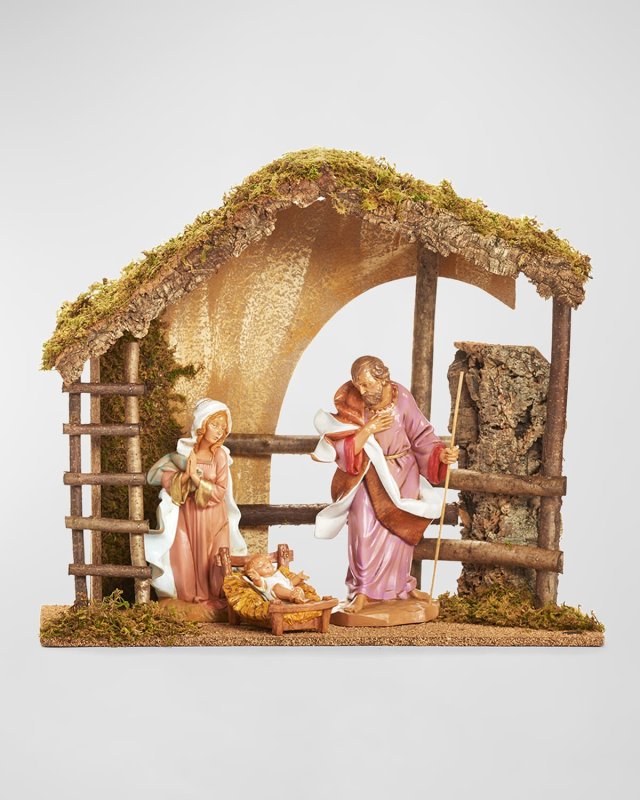 3-Figure Italian Stable Nativity Scene