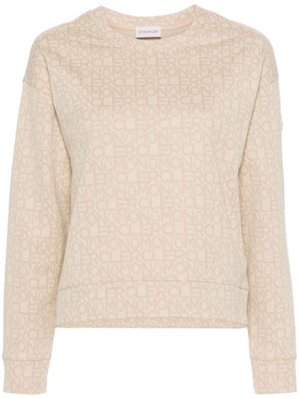 monogram-jacquard sweatshirt