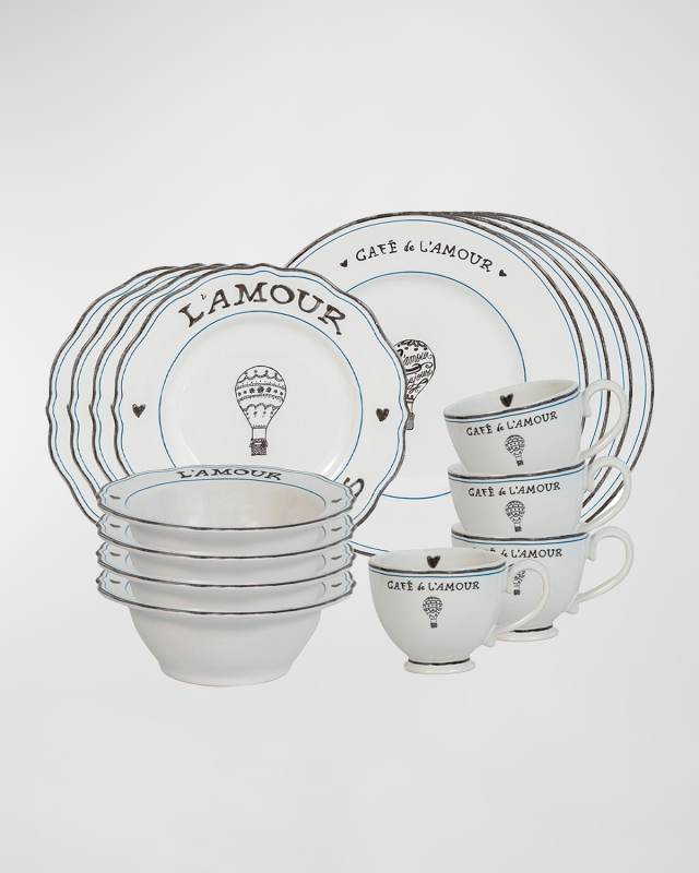 L'Amour Toujours 16pc Place Setting