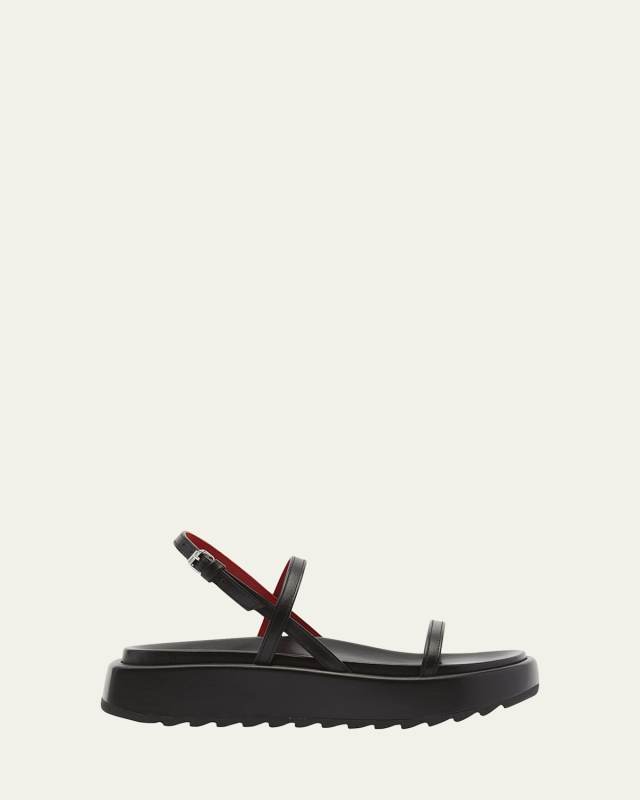 Fussbet Leather Dual-Band Slingback Sandals