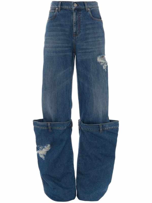 straight-leg Bucket jeans