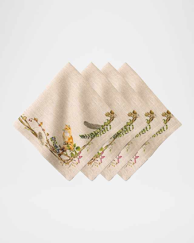 Forest Walk Animal Napkins, Set of 4