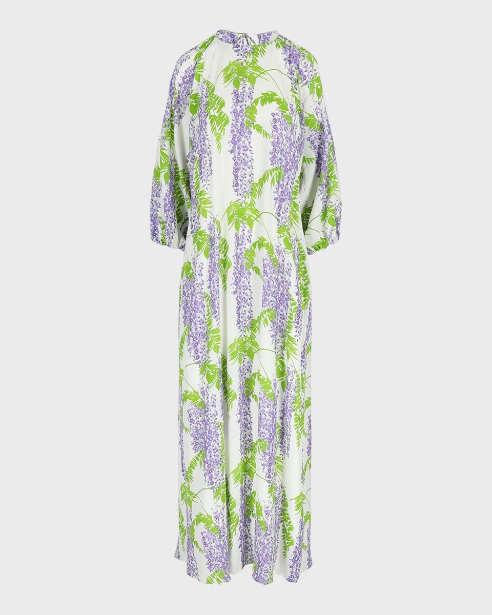 Fran Crepe De Chine Floral Print Maxi Dress