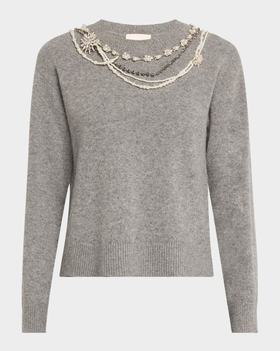 Lilliana Embellished Crewneck Pullover