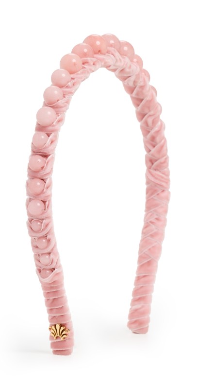 Lele Sadoughi Graduated Bead Headband Ros