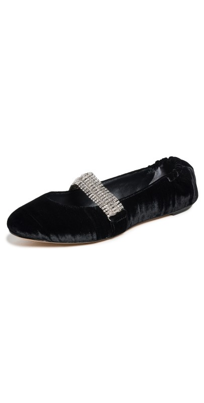 Alexandre Birman Camila Ballerina Flats Black