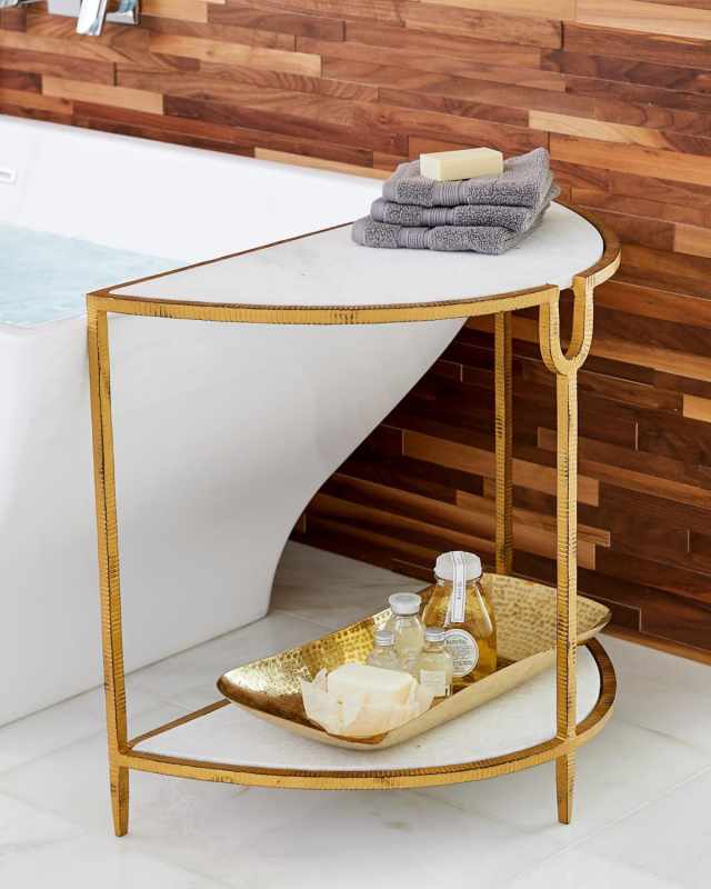 Demilune Gold Side Tabl