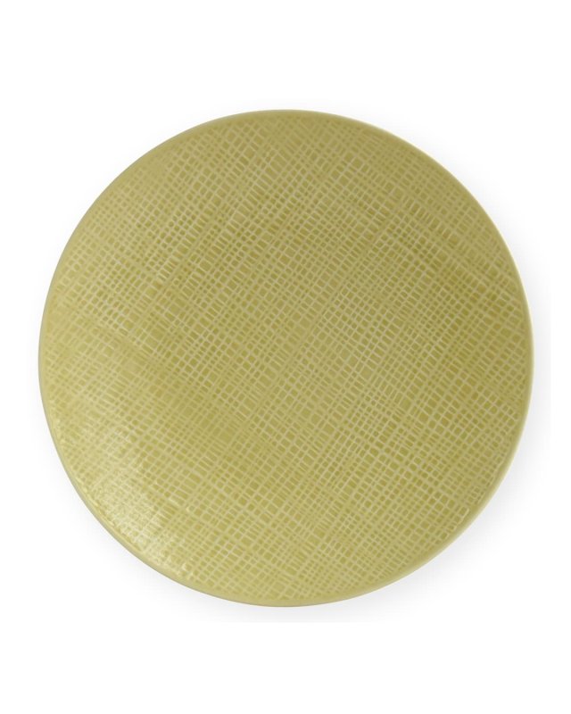 Organza Yellow Coupe Salad Plate