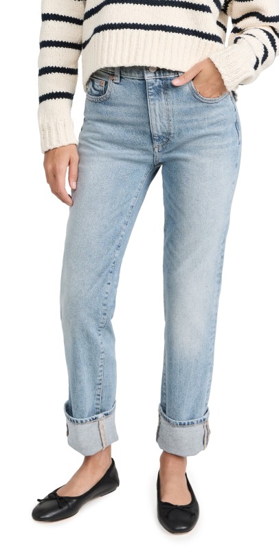 DL1961 Patti Straight: High Rise Vintage Ankle Jeans fiji cuffed (vintage)