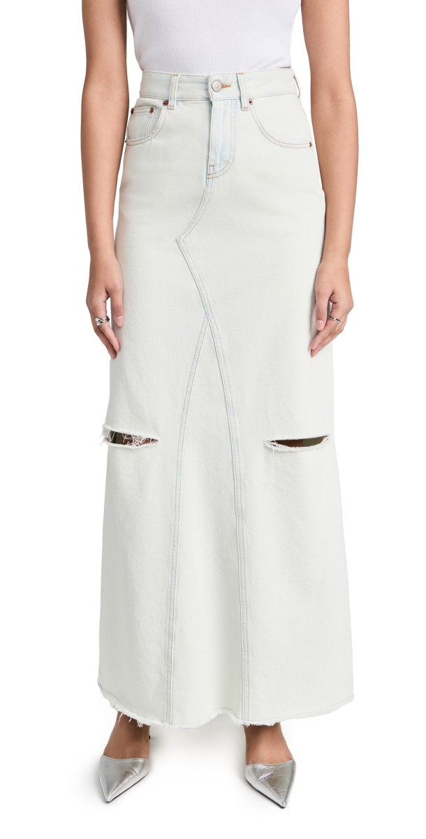 MM6 Maison Margiela Denim Skirt Light Blue