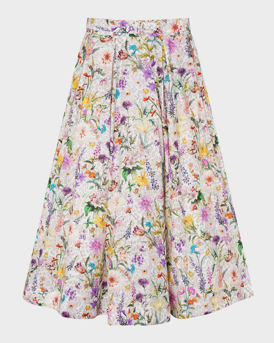 Jardine Katherine Pleated Midi Skirt