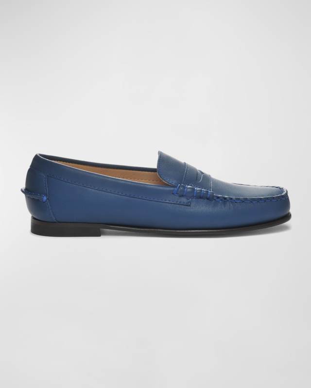 Danielle Pop Leather Penny Loafers