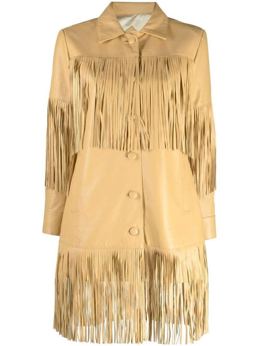 Reina fringed leather jacket