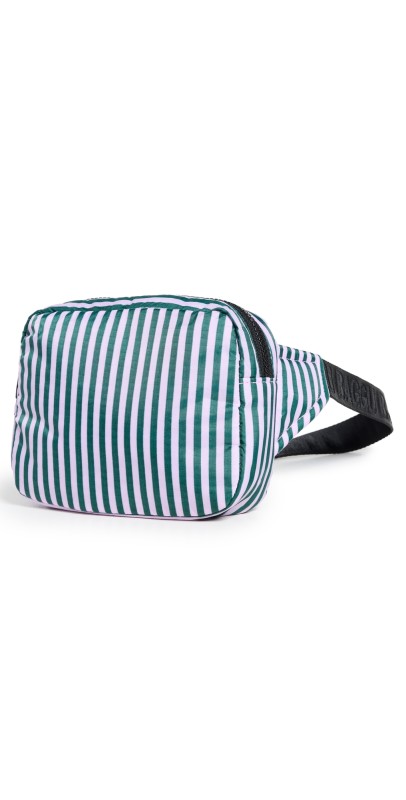 BAGGU Puffy Fanny Pack LILAC CANDY STRIPE