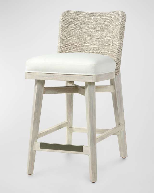 Francis Counter Stool, 24" - White Wash