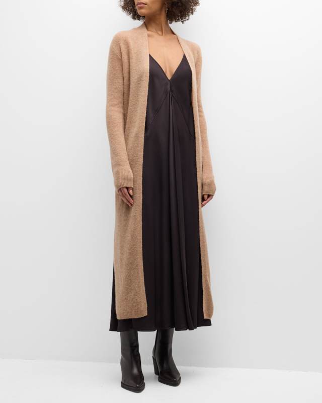 Cashmere Side-Slit Duster Cardigan