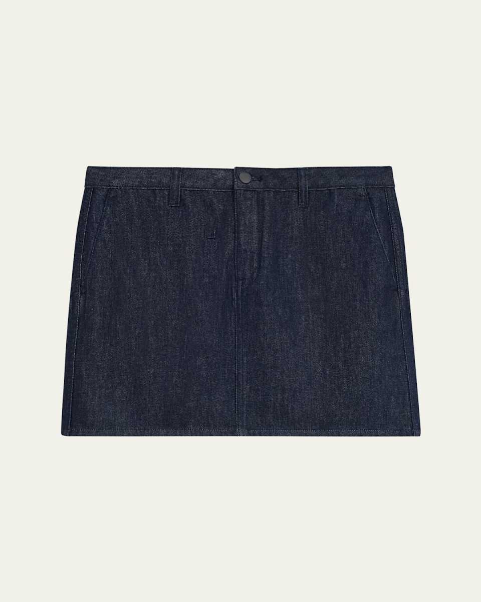 Trouser Denim Mini Skirt