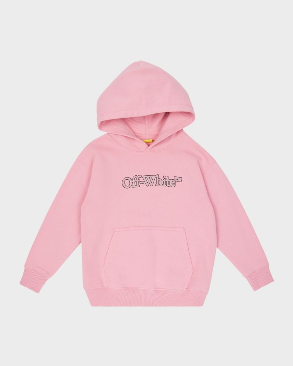 Girl's Bookish Glitter Logo-Print Hoodie, Size 4-12
