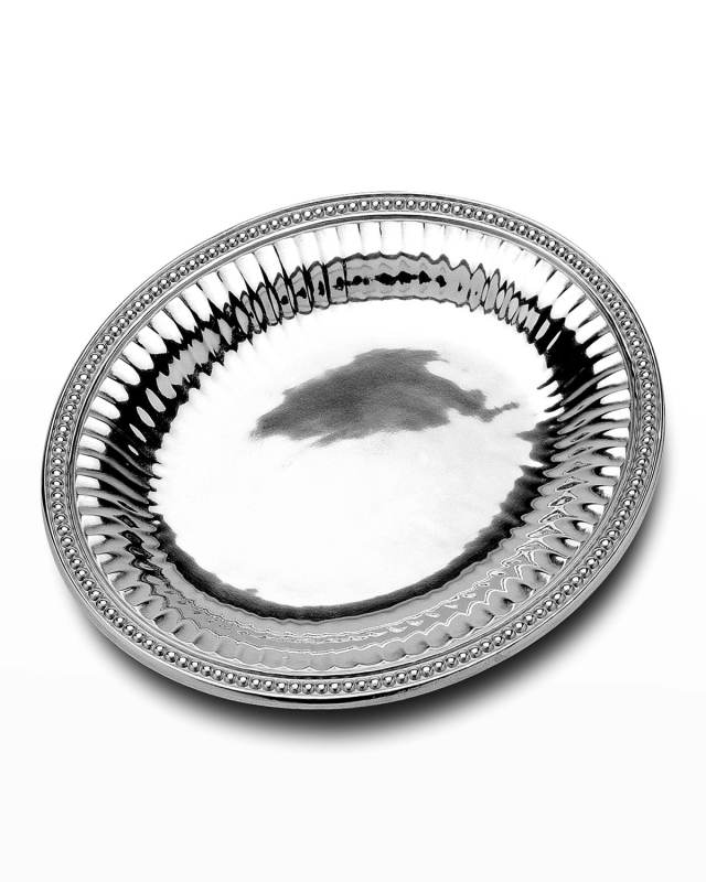 Flutes & Pearls Medium Oval Tray