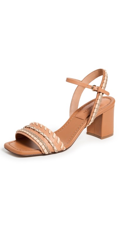 Ulla Johnson Stitch Detail Sandals Rust/Copper
