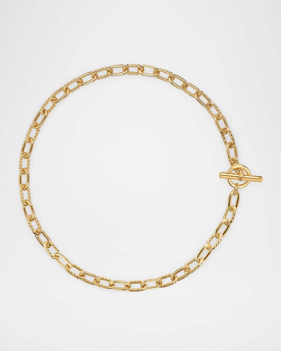 Madison Necklace with Toggle in 18K Gold, 8.5mm, 18"L