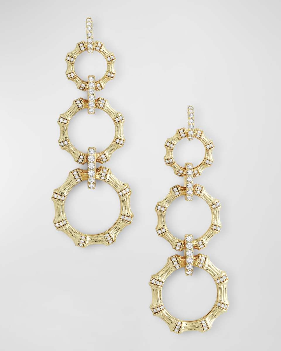 Bamboo Long Chain Earrings