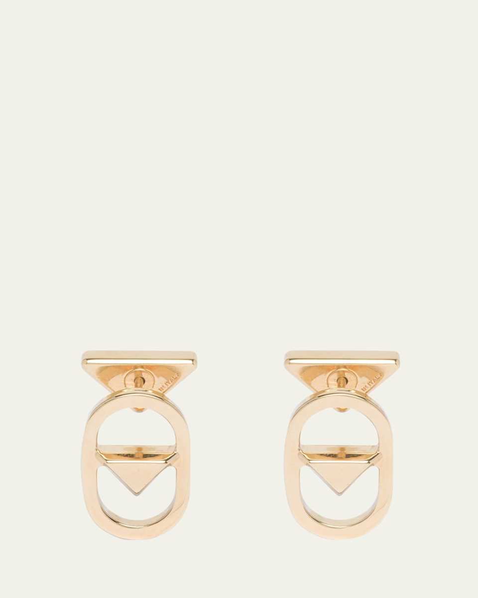 Cutout Triangle Drop Earrings
