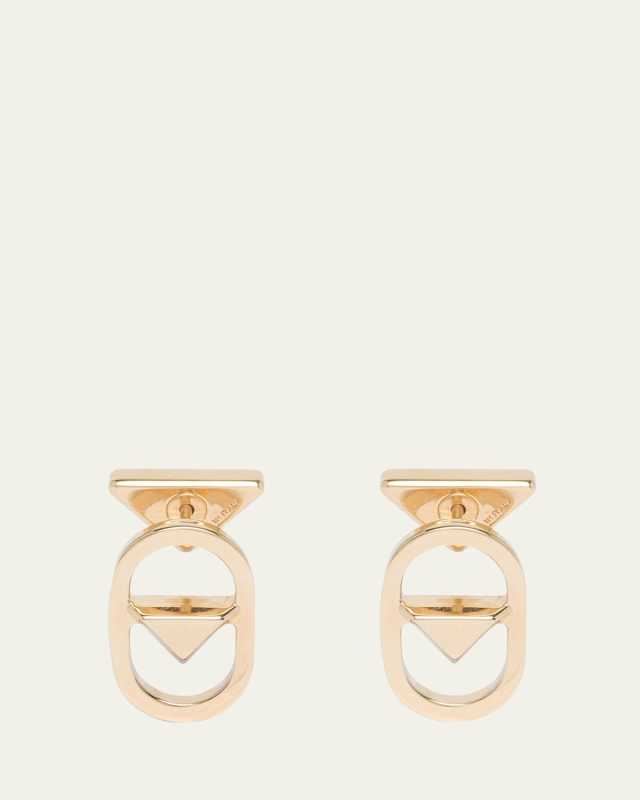 Cutout Triangle Drop Earrings
