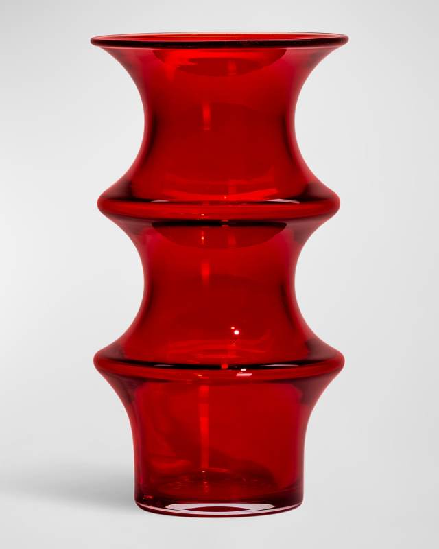 Pagod Large Clear Vase, 10"