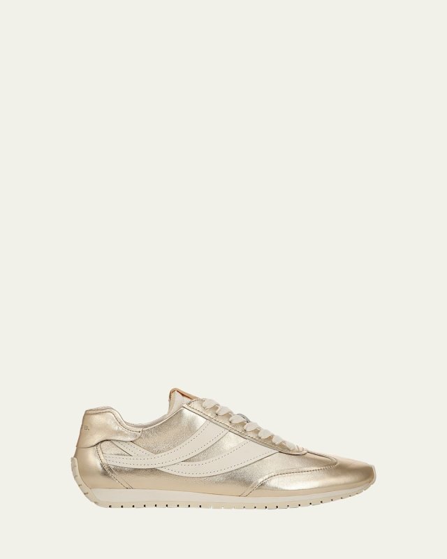 Oasis Metallic Leather Retro Sneakers
