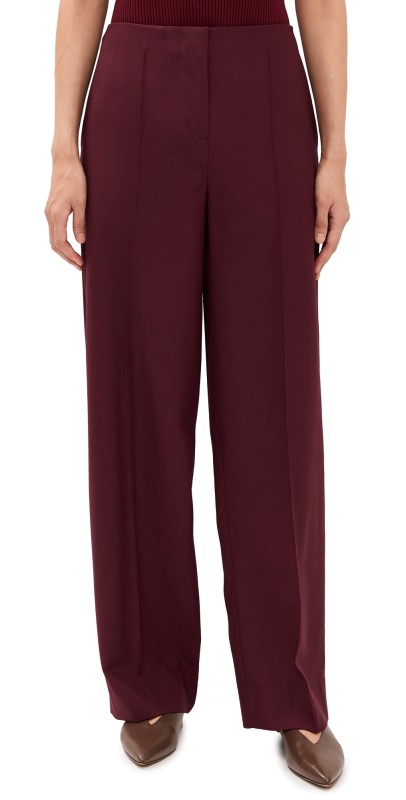 FAITHFULL THE BRAND Emilie Trousers Bordeaux