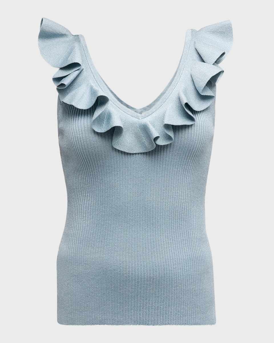 Waverly Frill V-Neck Top