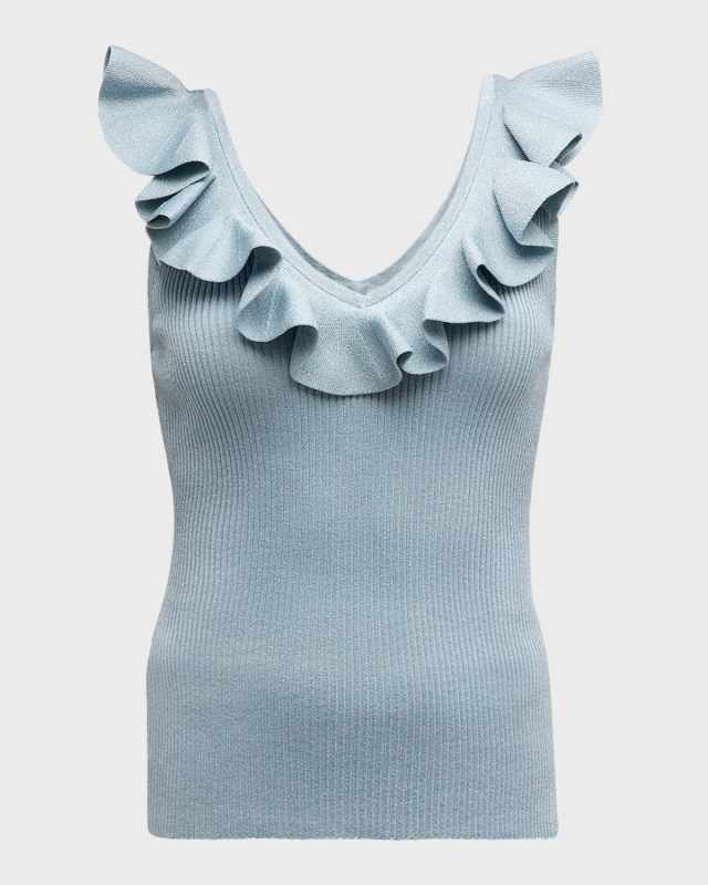 Waverly Frill V-Neck Top