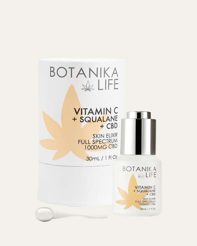 Skin Elixir with Vitamin C + Squalane + Full-Spectrum 1000mg CBD, 1 oz.