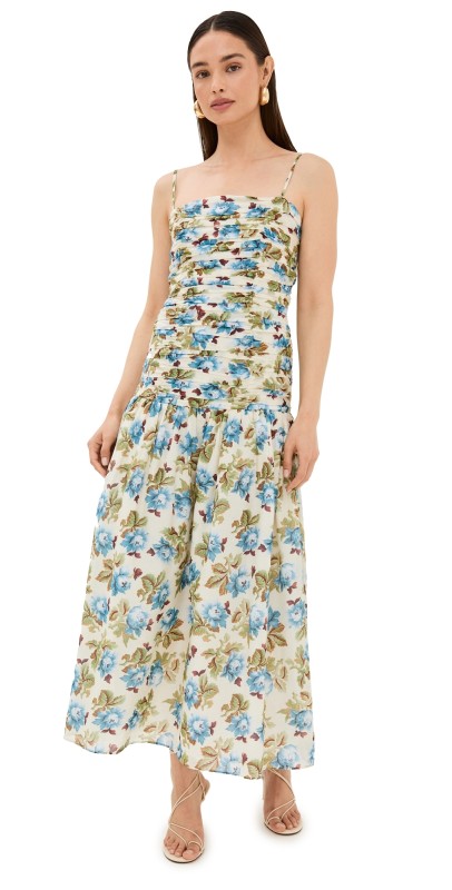 POSSE Raquel Maxi Dress Cream/Multi