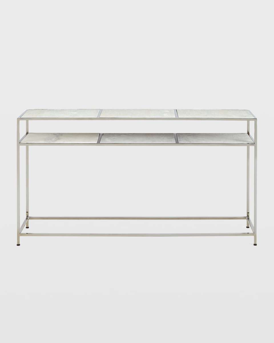 Cici Etched Marble Console