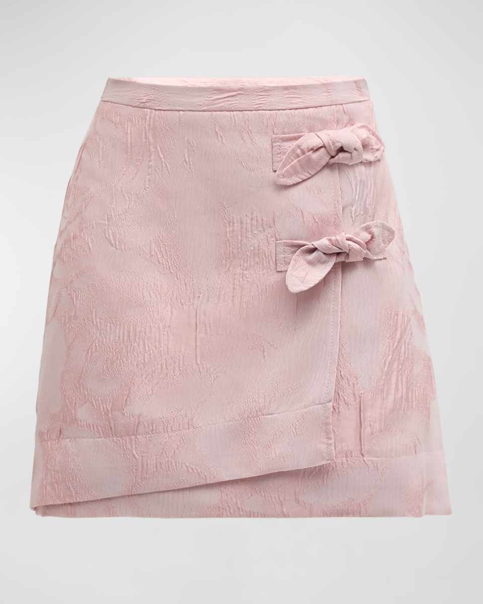 Textured Cloqué Mini Skirt