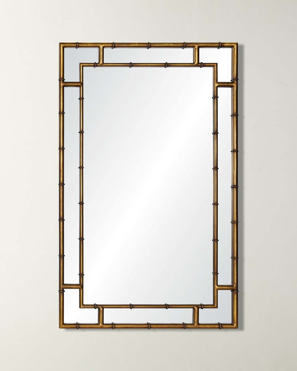 Gold Leaf Iron Mirror 48"