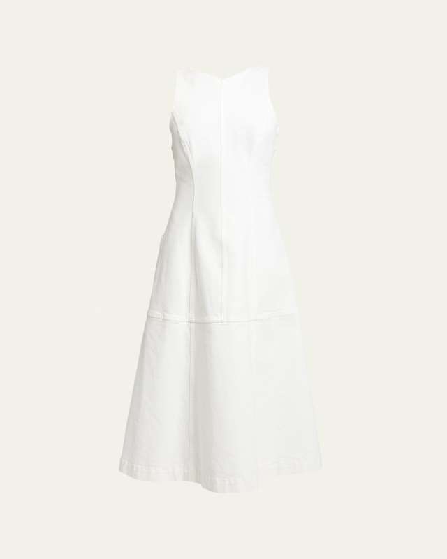 Arlet Sleeveless Denim Midi Dress