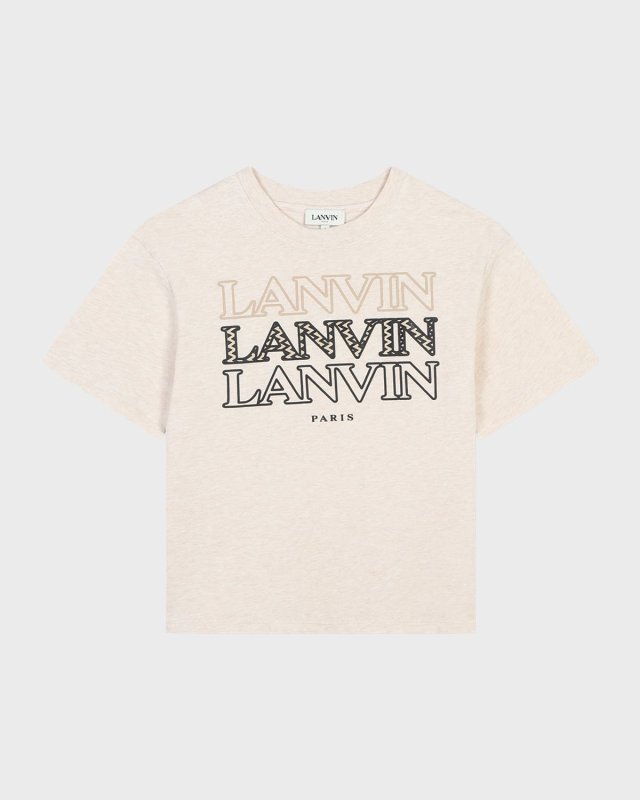 Girl's Triple Logo-Print T-Shirt, Size 8-14