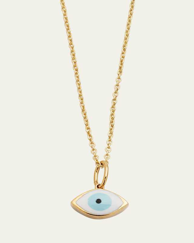 Medium Enamel Evil Eye Necklace