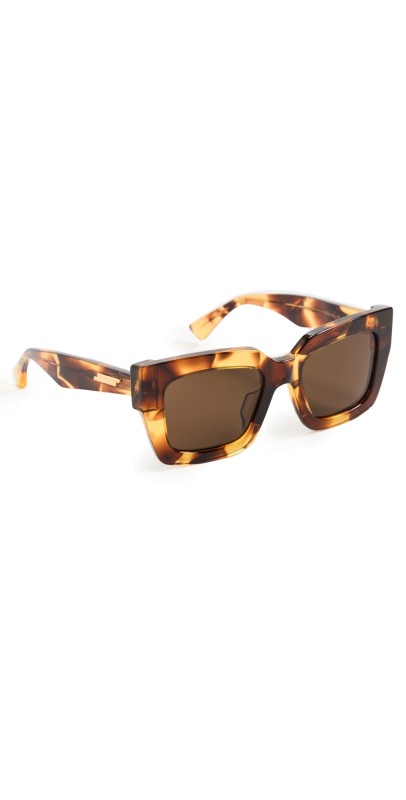 Bottega Veneta Classic Ribbon Sunglasses Havana-Havana-Brow