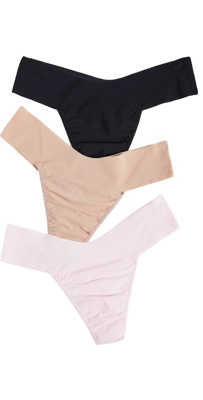 Hanky Panky Breathe Natural Rise 3 Pack Black/Taupe/Bliss