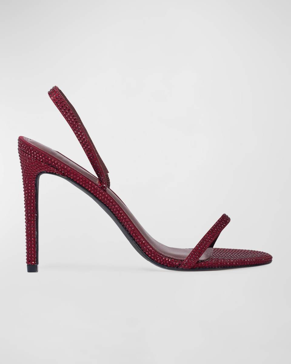 Crystal Stiletto Halter Sandals