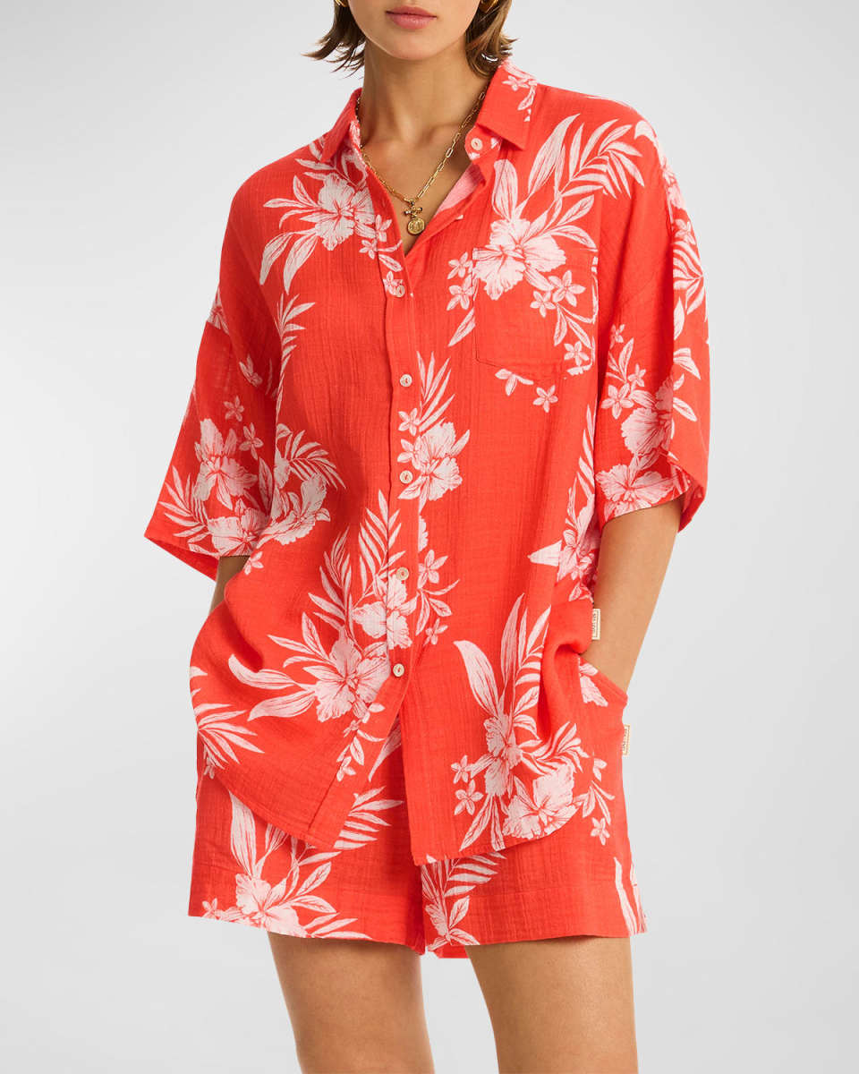 Aloha Button-Front Shirt