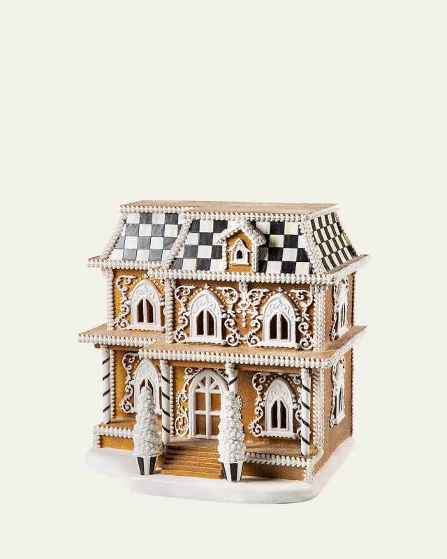 17" Gingerbread House Illuminated
