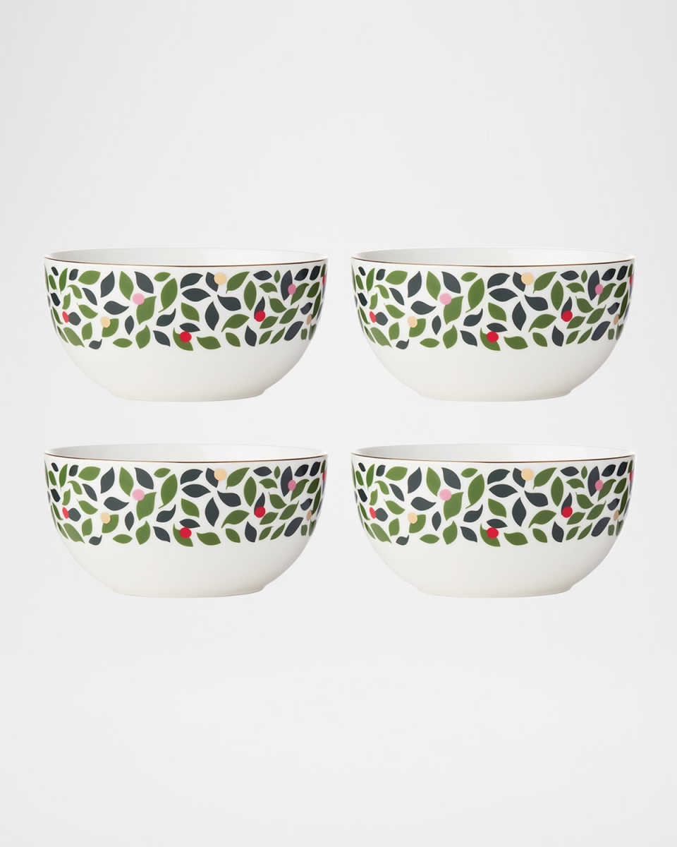 evergreen 4-piece soup/cereal bowls