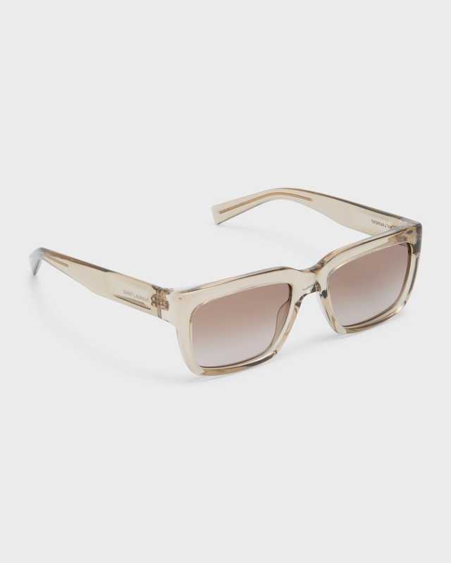 Gradient Plastic Rectangle Sunglasses